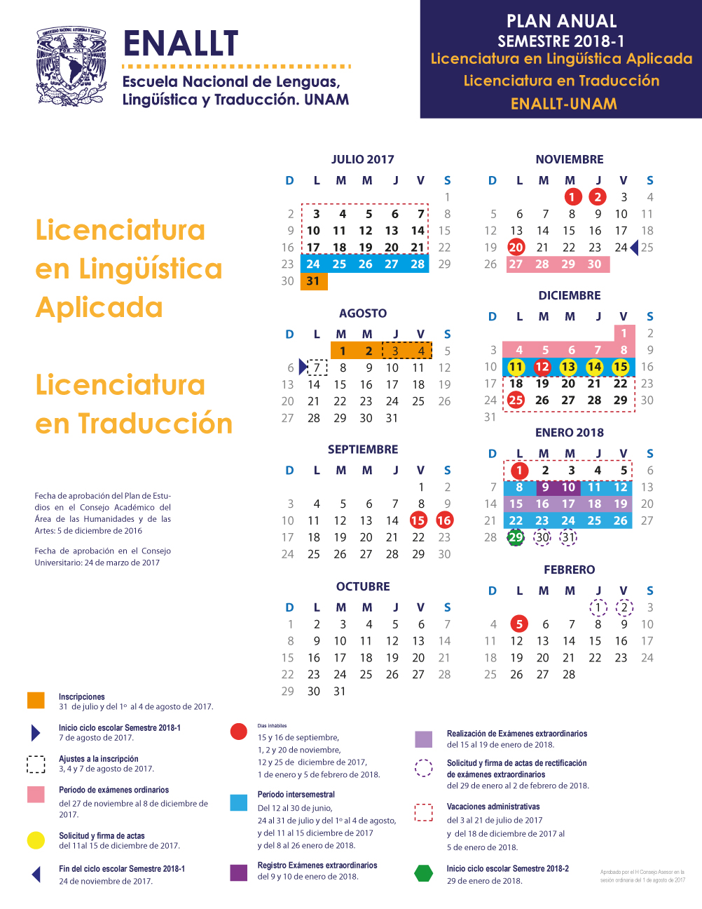 Calendario 2018 - 1